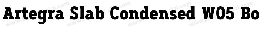 Artegra Slab Condensed W05 Bold字体转换